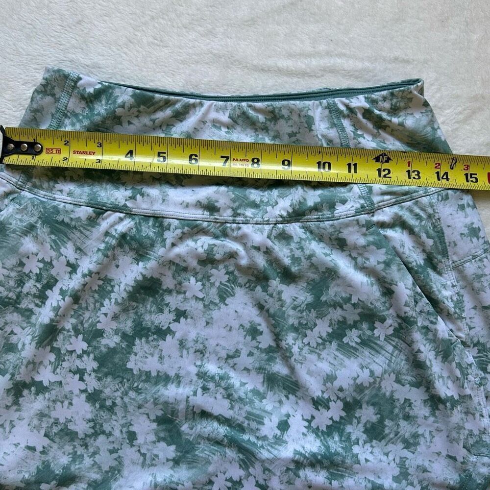 PUMA Athletic Skort – Green Floral Print, Built-in Shorts Size S - Picture 7 of 8